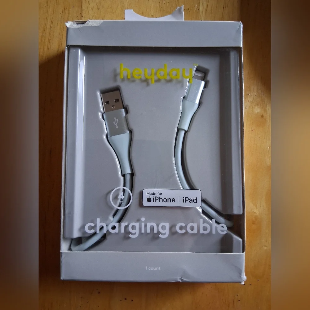 Heyday Blue Charging Cables for IPad And Iphone